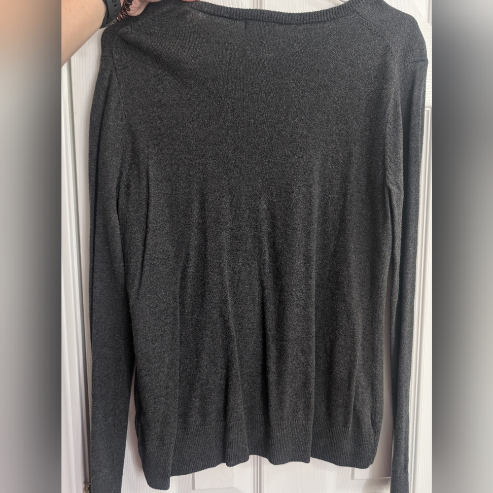 Old Navy Classic Gray Button Cardigan - Picture 2 of 4